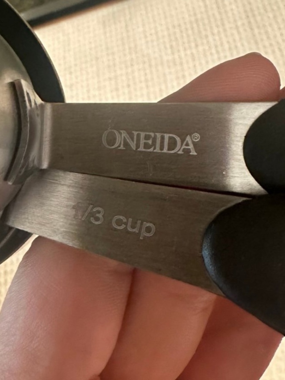 Oneida Stainless Steel Measuring Cups Set Kitchen Baking Measuring Tools - Picture 2 of 3